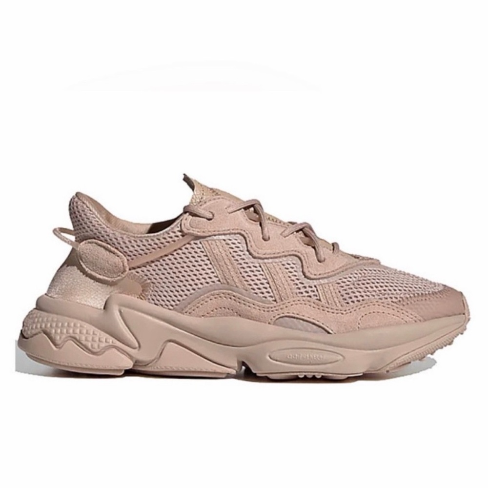 Adidas Women's Beige Mesh Sneakers ozweego